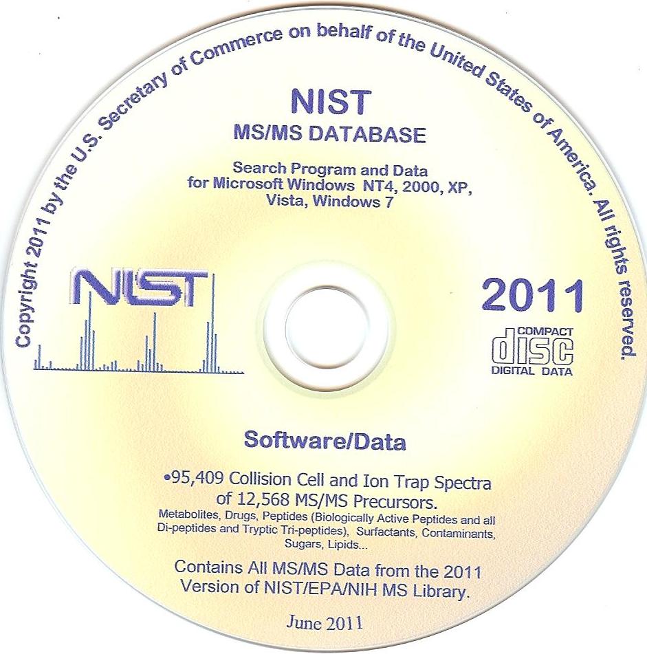 NIST11 GC MS/MS Database