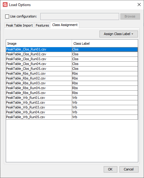 Class Assignment Options