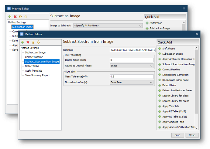 Method with Subtraction Commands