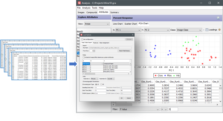 Import Peak Table