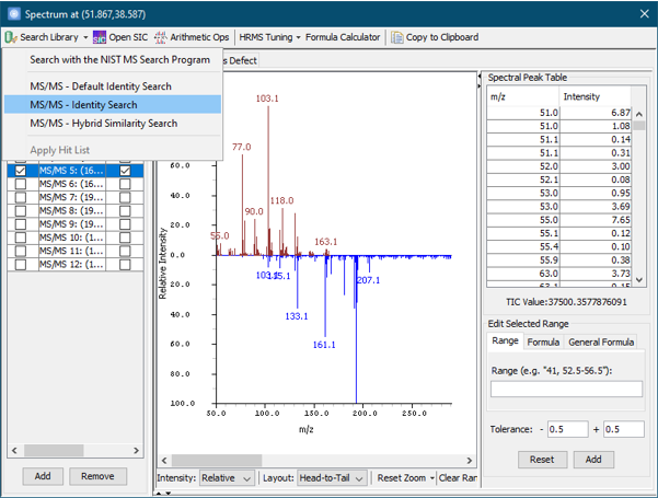 Support for NIST23 and New Library Search Types